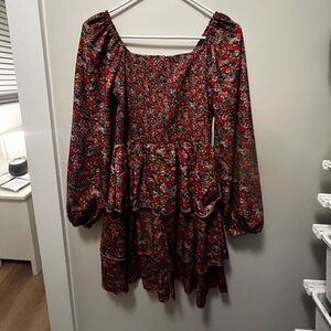 Floral Long Sleeve Dress